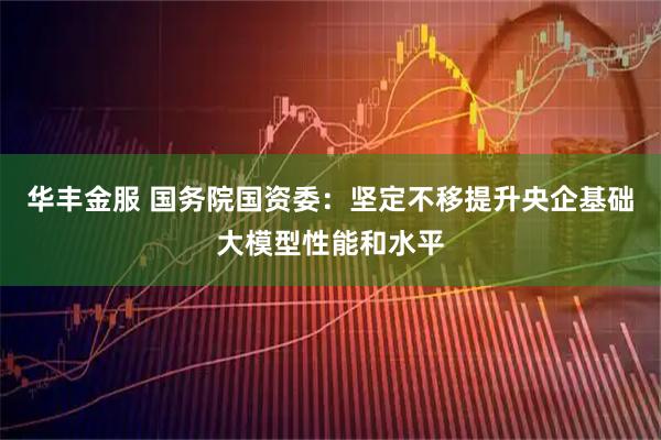 华丰金服 国务院国资委:坚定不移提升央企基础大模型性能和水平